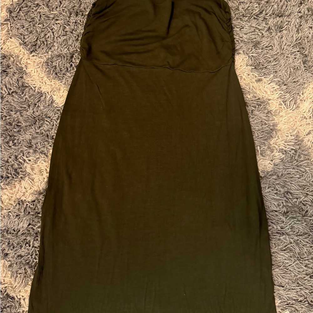 Olive Green Maxi Skirt